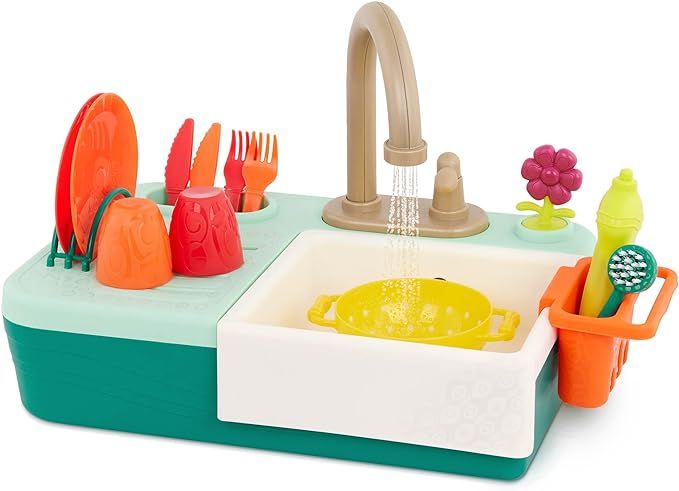 B. toys- Splash-n-Scrub Sink- Pretend Play Color Changing Playset – Toy Kitchen Sink – Faucet... | Amazon (US)