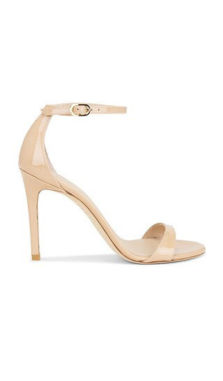 Stuart Weitzman Nudist II Sandal 100 in Nude. - size 9 | Revolve Clothing (Global)