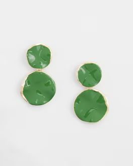 No Droop™ Green Round Drop Earrings | Chico's