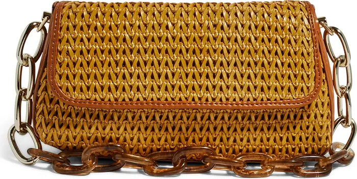 We Fashion Vegan Leather Chain Strap Shoulder Bag | Nordstrom