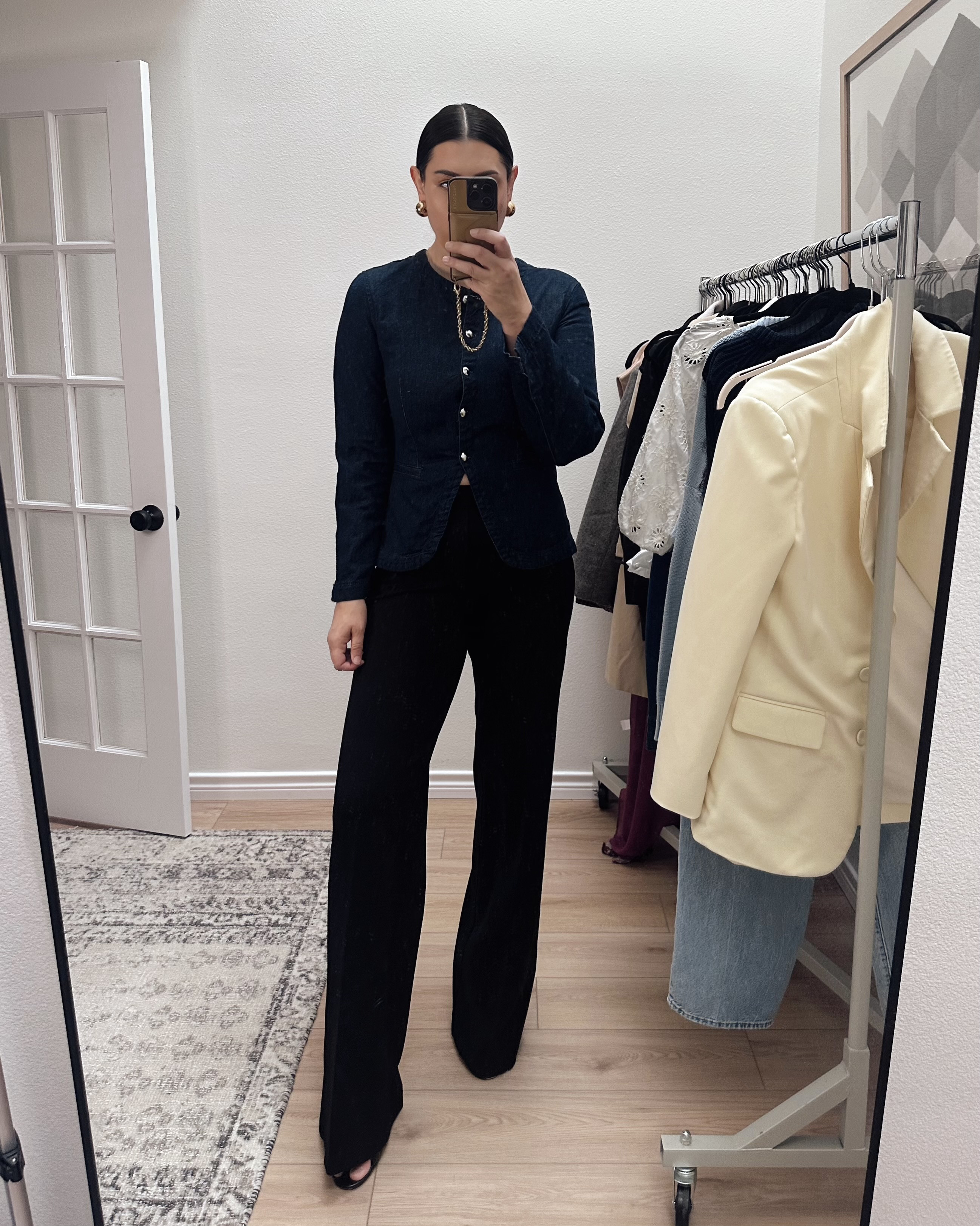My jacket and pants are on sale! The Spanx pants are on sale through LTK (click to copy the promo code) 20% off through Sunday! I'm in the Medium Tall -- they run long just FYI.

My jacket is Madewell and is an extra 25% off with the Madewell Insiders Event! I'm in the 10.  

 