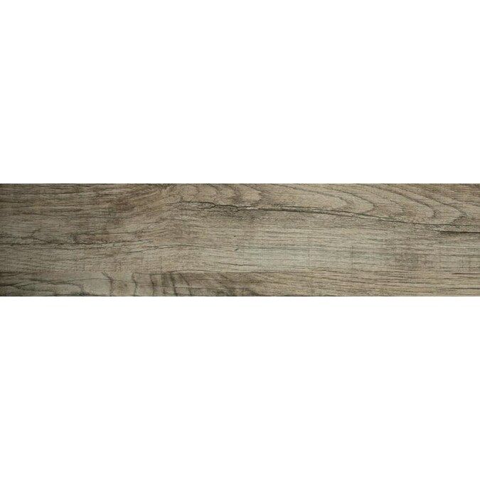Woodwork 10-Pack Hillsboro 6-in x 24-in Glazed Porcelain Wood Look Floor and Wall Tile | Lowe's
