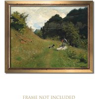 Antique French Countryside Landscape Painting Giclée Art Print | Etsy (US)