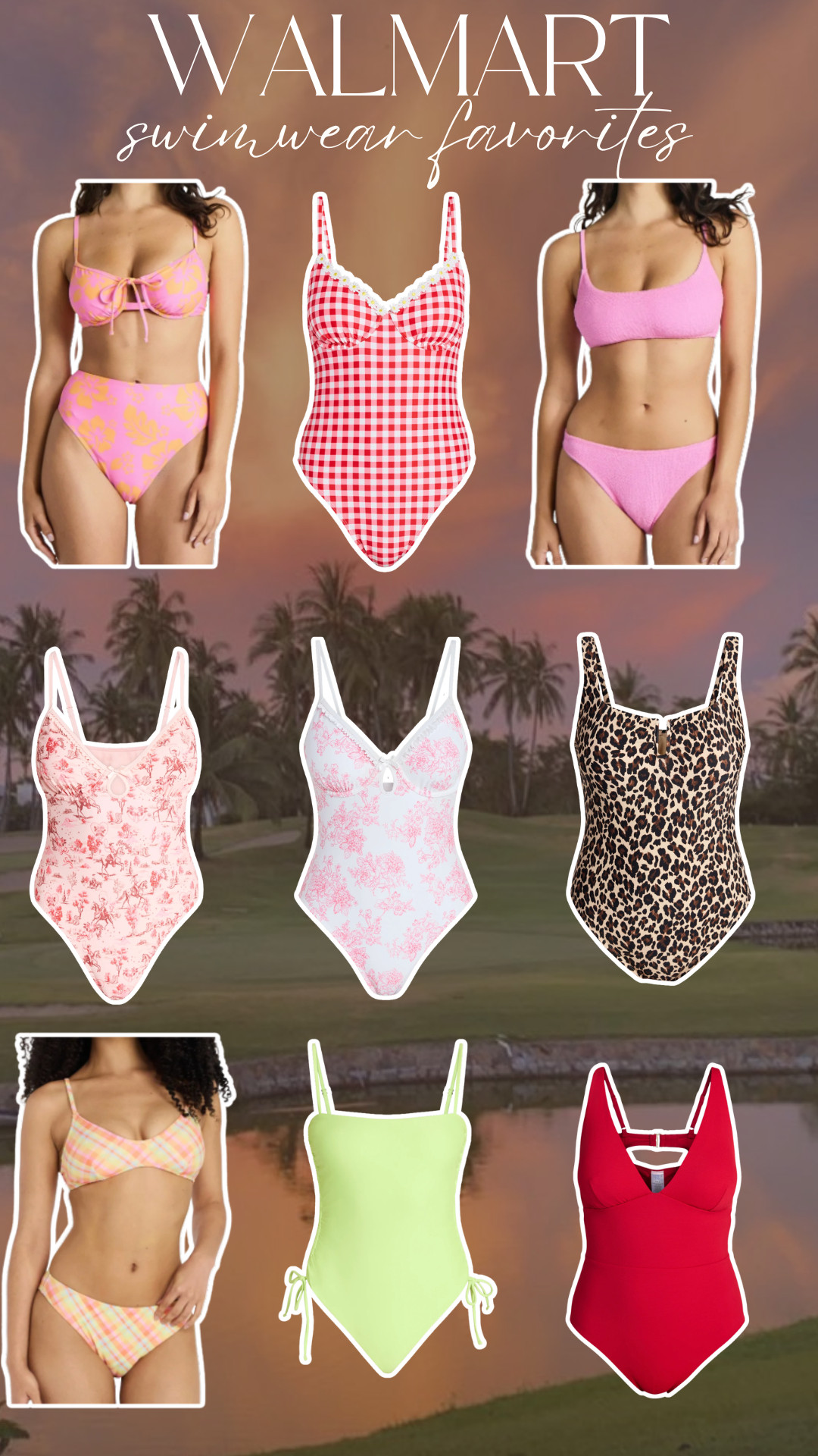 Walmart swimwear that is affordable and perfect for spring break! 

 #LTKootd #LTKSeasonal
