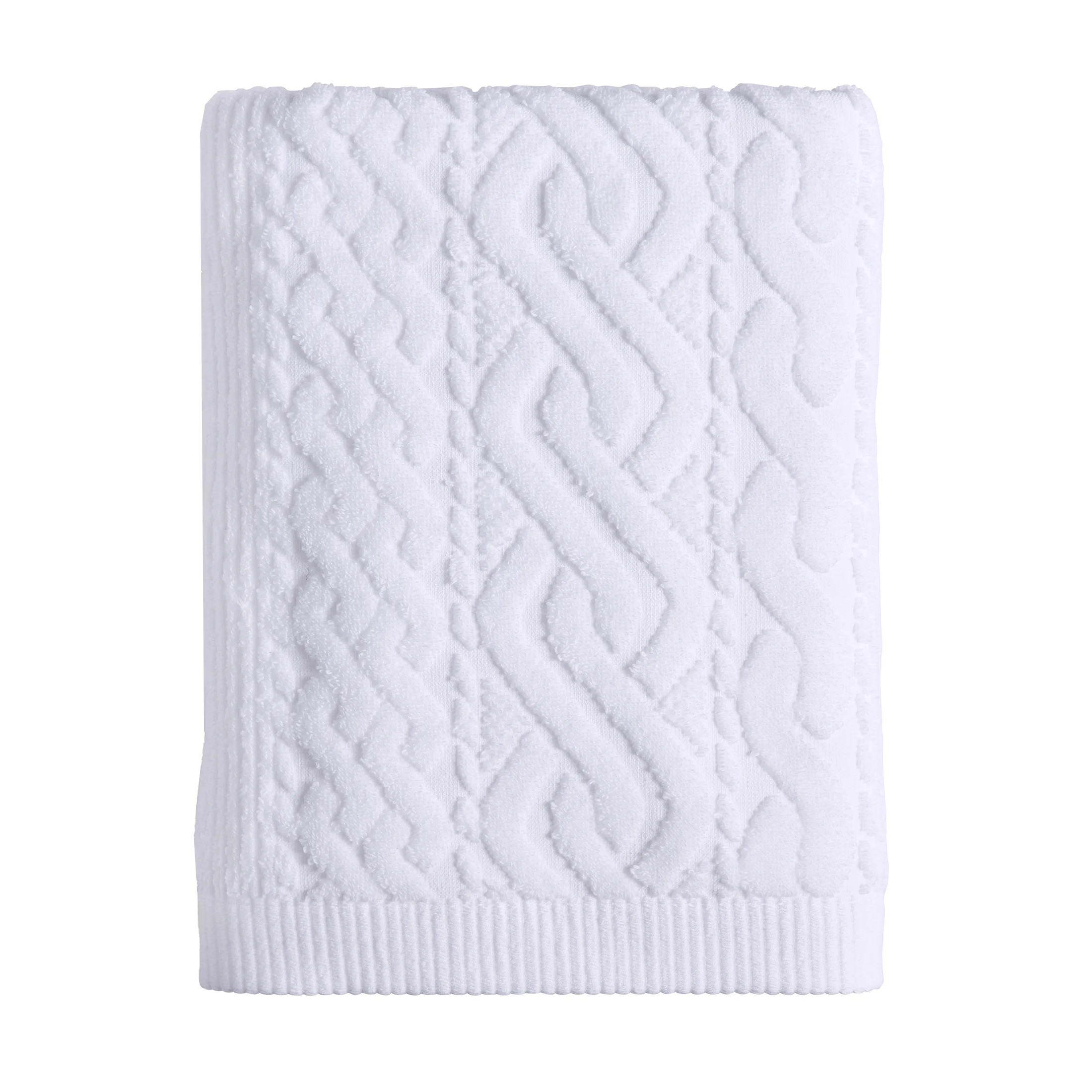 Better Homes & Gardens Signature Soft Holiday Decor Bath Towel, Cable Knit - Walmart.com | Walmart (US)