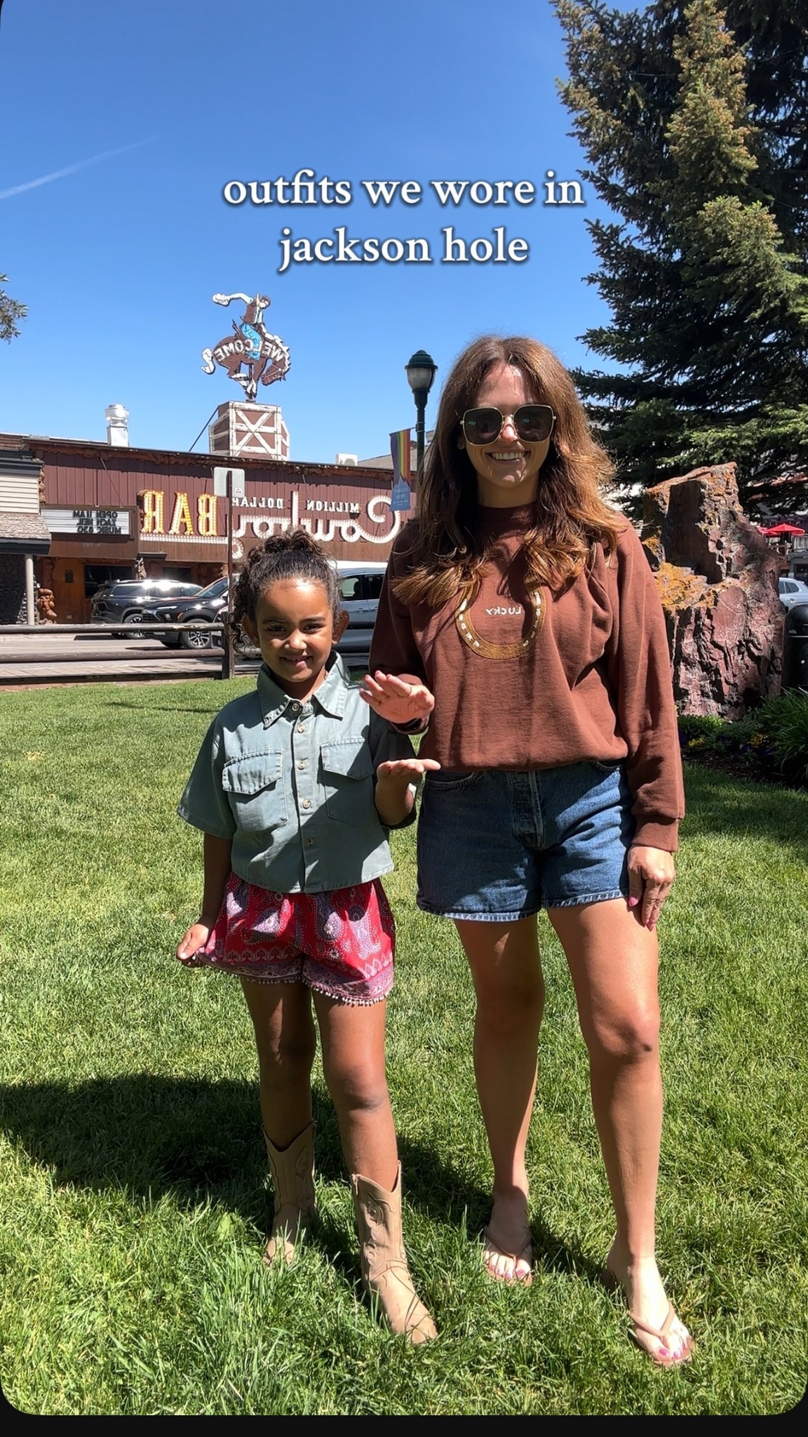 Shopping day in Jackson Wyoming outfits