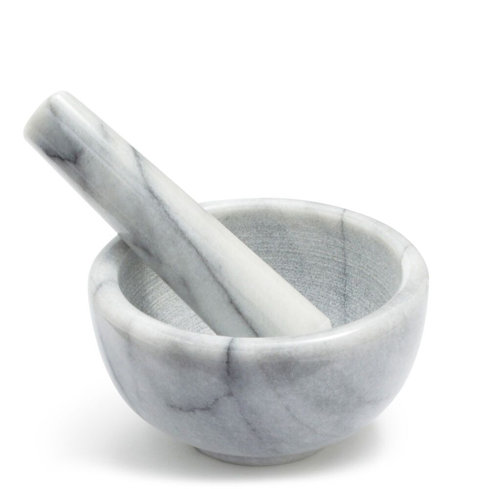 Sur La Table White Marble Mortars & Pestle, 2½" x 4½" | Sur La Table