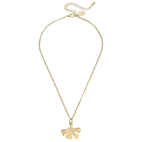 Dainty Ginkgo Necklace | Susan Shaw