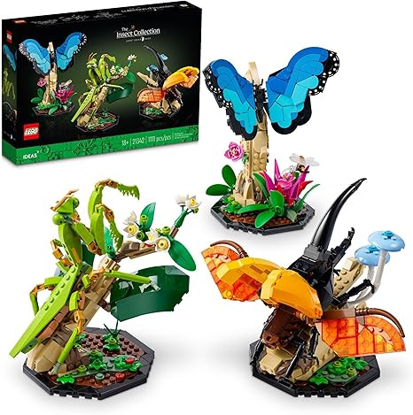 LEGO Ideas The Insect Collection, Fun Gift for Nature Lovers, with Life-Size Blue Morpho Butterfl... | Amazon (US)
