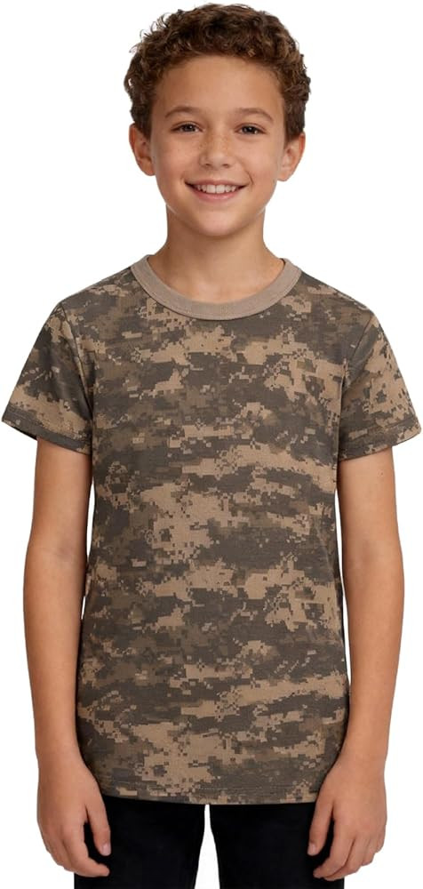 Kids Camo T-Shirt, Lightweight and Breathable Summer Camo T-Shirt for Outdoor Play, Adventure and... | Amazon (US)