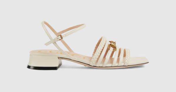 Women's leather sandal with Horsebit | Gucci (US)
