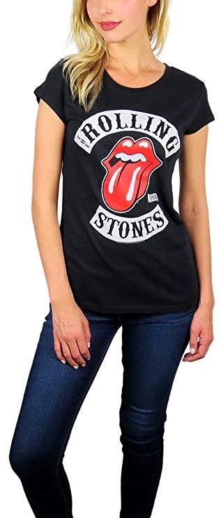 Rolling Stones Womens 78 Tongue Logo Graphic Tee | Amazon (US)