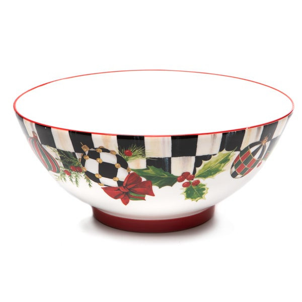 MacKenzie-Childs Deck the Halls Serving Bowl | MacKenzie-Childs