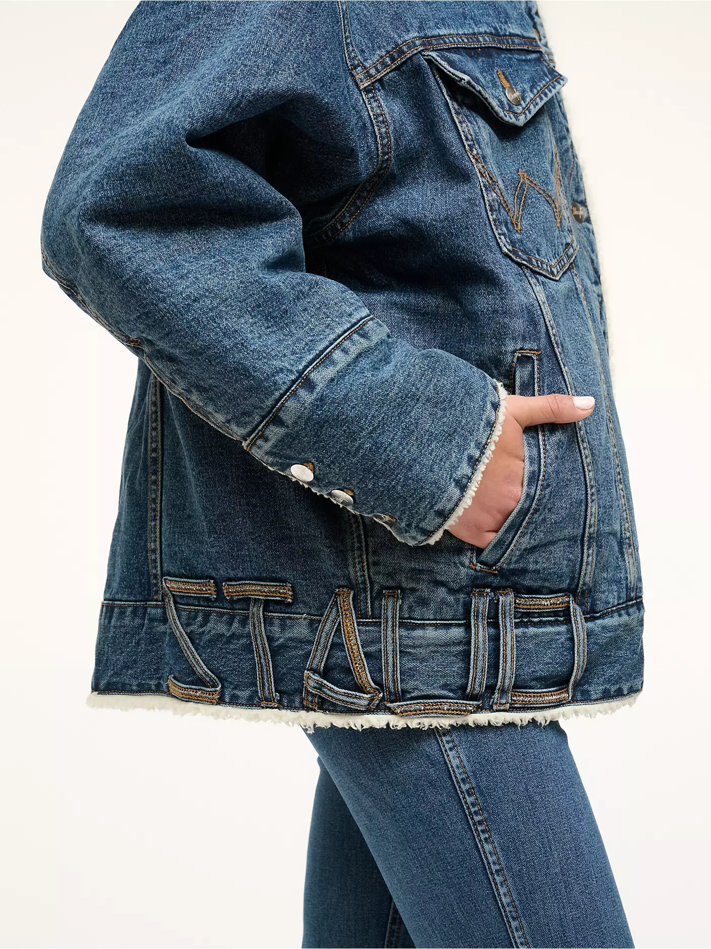 Wrangler + STAUD Reversible Biggest Jean Jacket | Wrangler