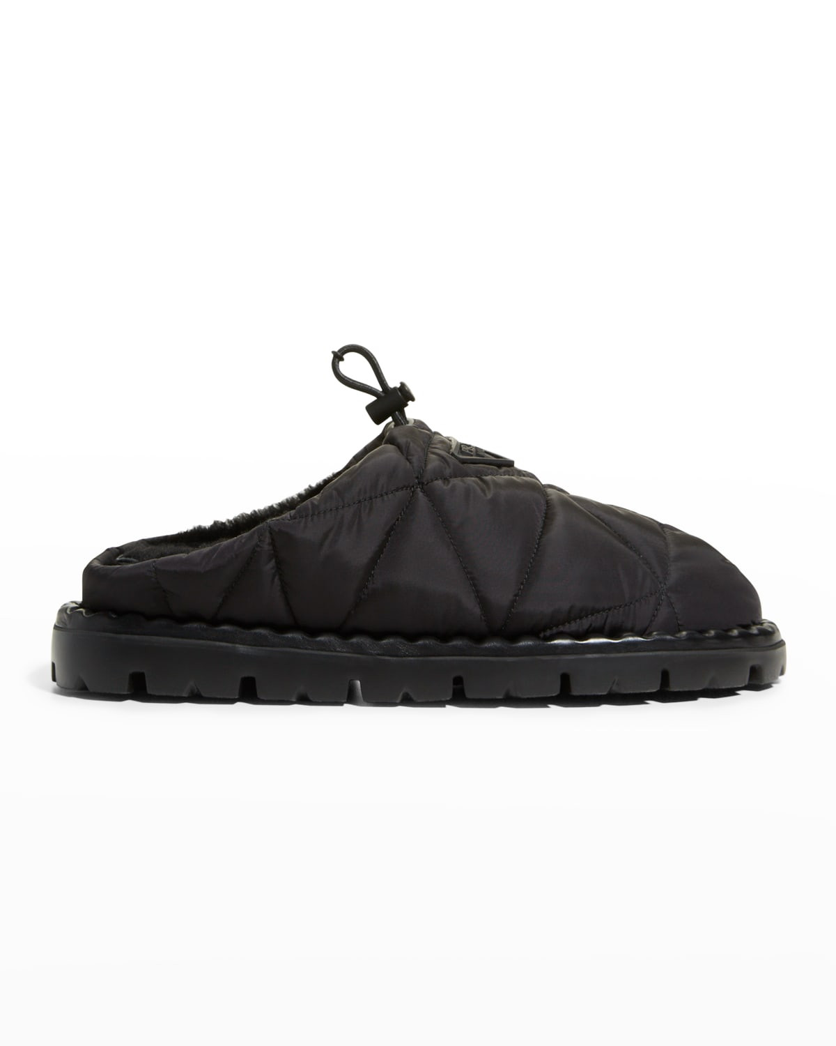 Rush Quilted Nylon Slipper Mules | Neiman Marcus