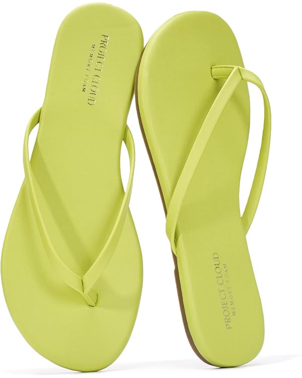 Project Cloud Flip Flops for Women Memory Foam Flats Sandals (Foundations) | Lightweight and Dura... | Amazon (US)