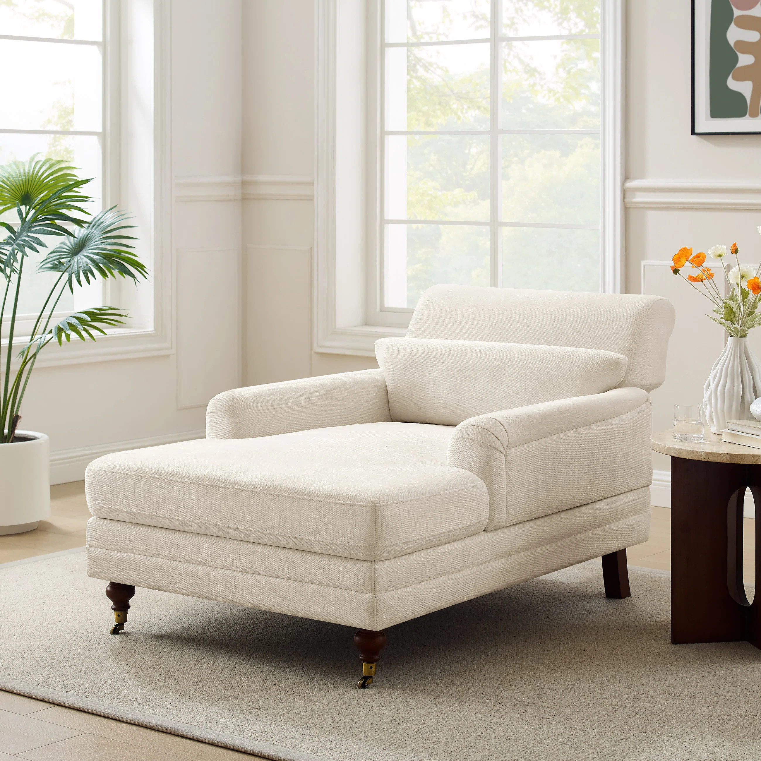 37.01'' Upholstered Chaise Lounge | Wayfair North America
