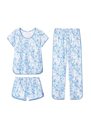 Pima Bundle in Sky Floral | Lake Pajamas