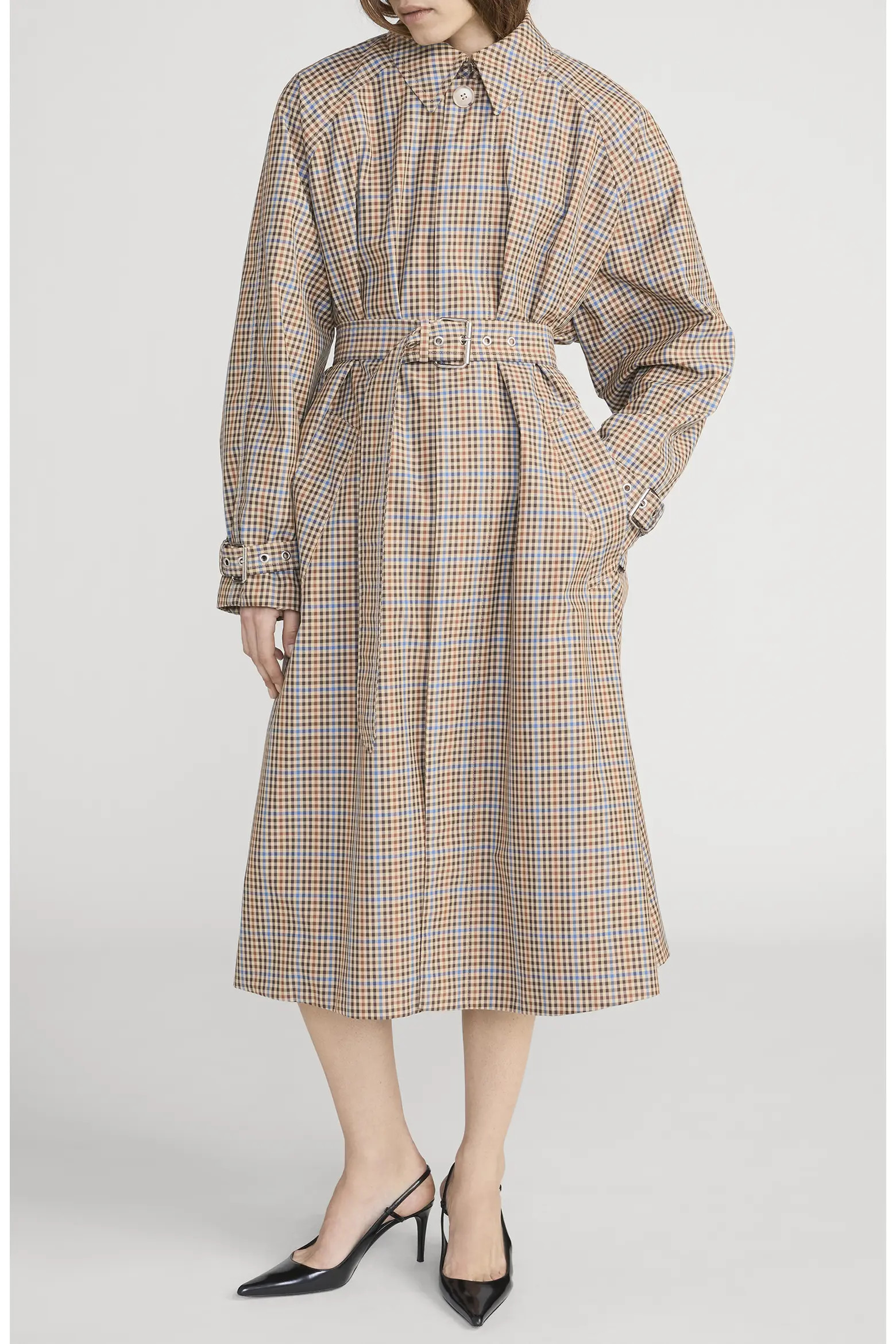 FRAME The Plaid Belted Coat (Women) | Nordstromrack | Nordstrom Rack