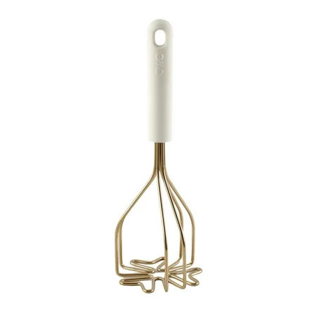 Cook with Color Potato Masher – Cream and Gold, Stainless Steel Head, Dishwasher Safe | Walmart (US)