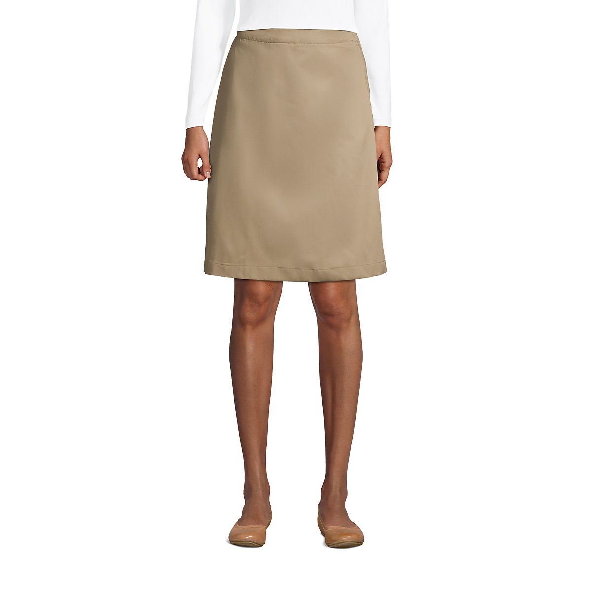 Women's Adaptive Blend Chino Skort at the Knee | Lands' End (US)