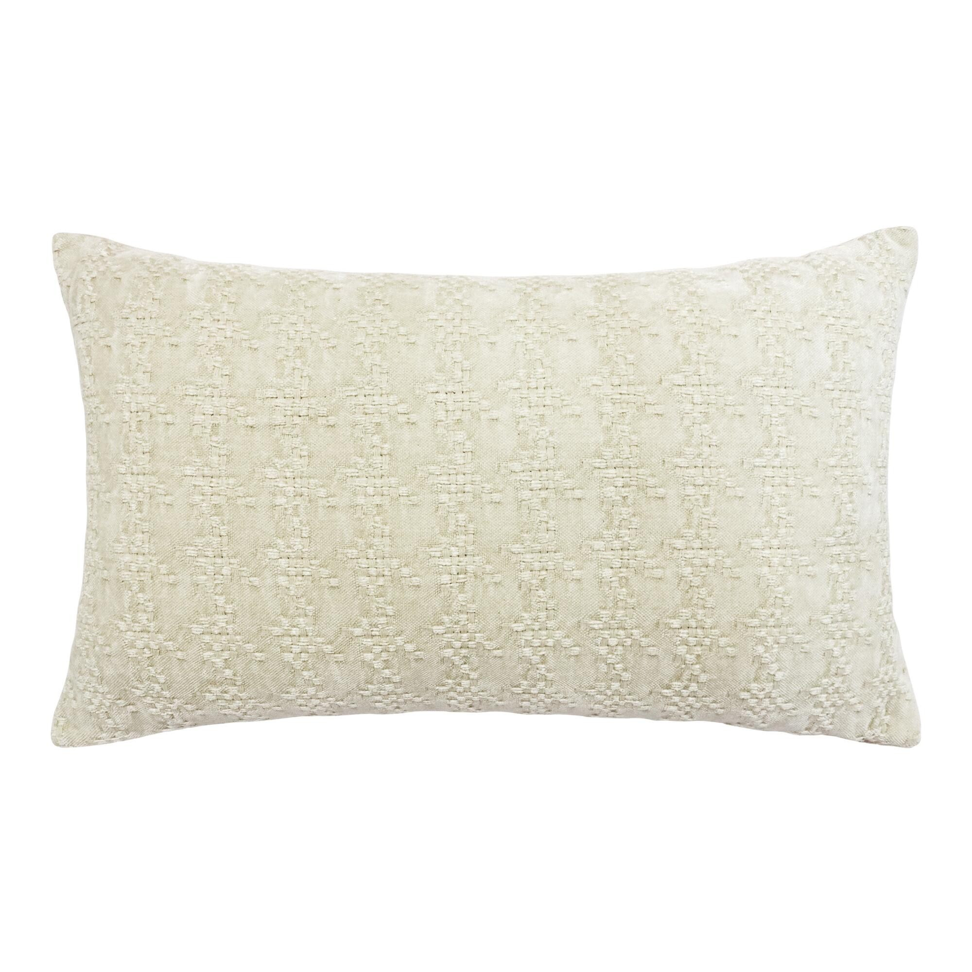 Textured Luxe Lumbar Pillow | World Market