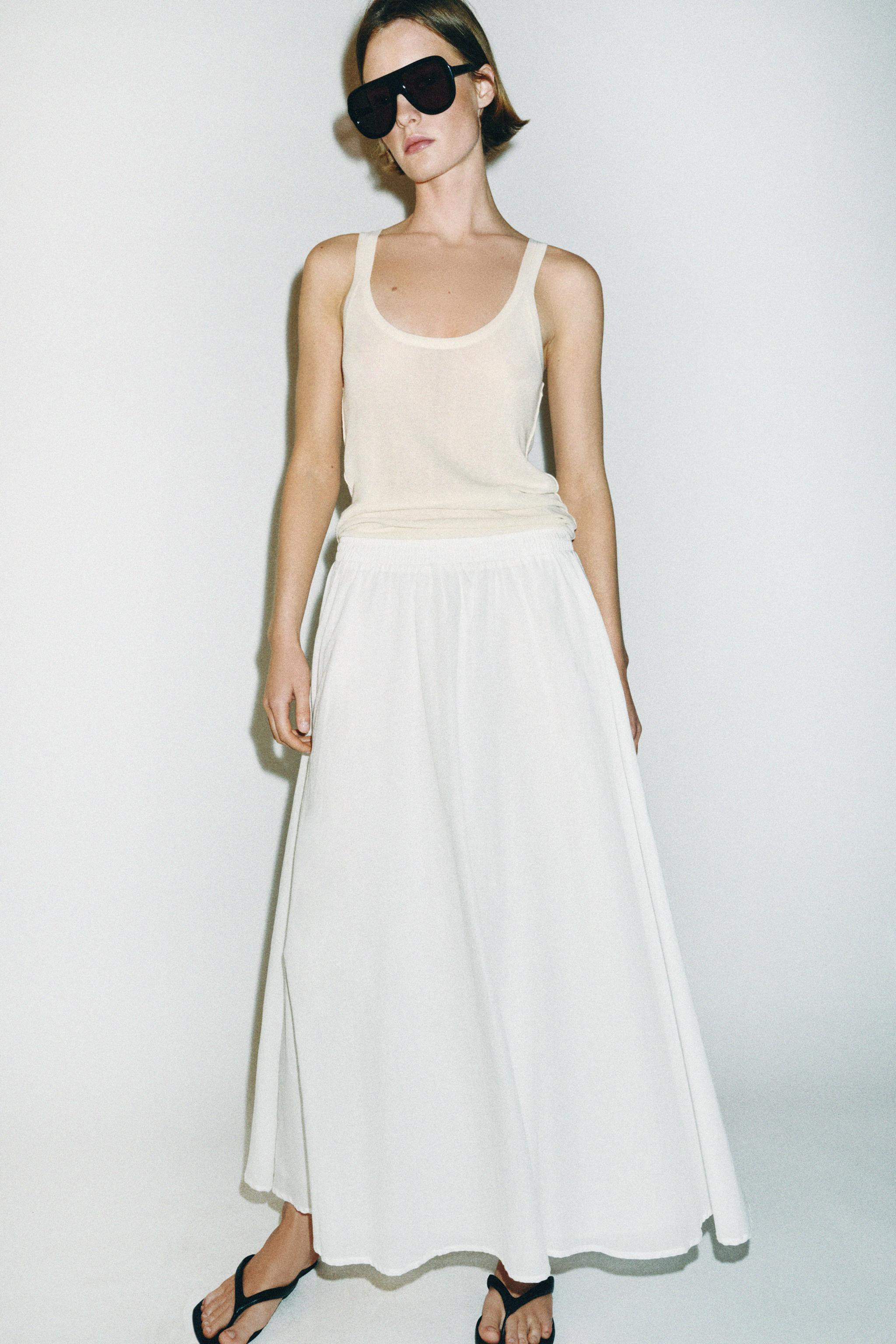 LAYERED MIDI SKIRT | Zara UK