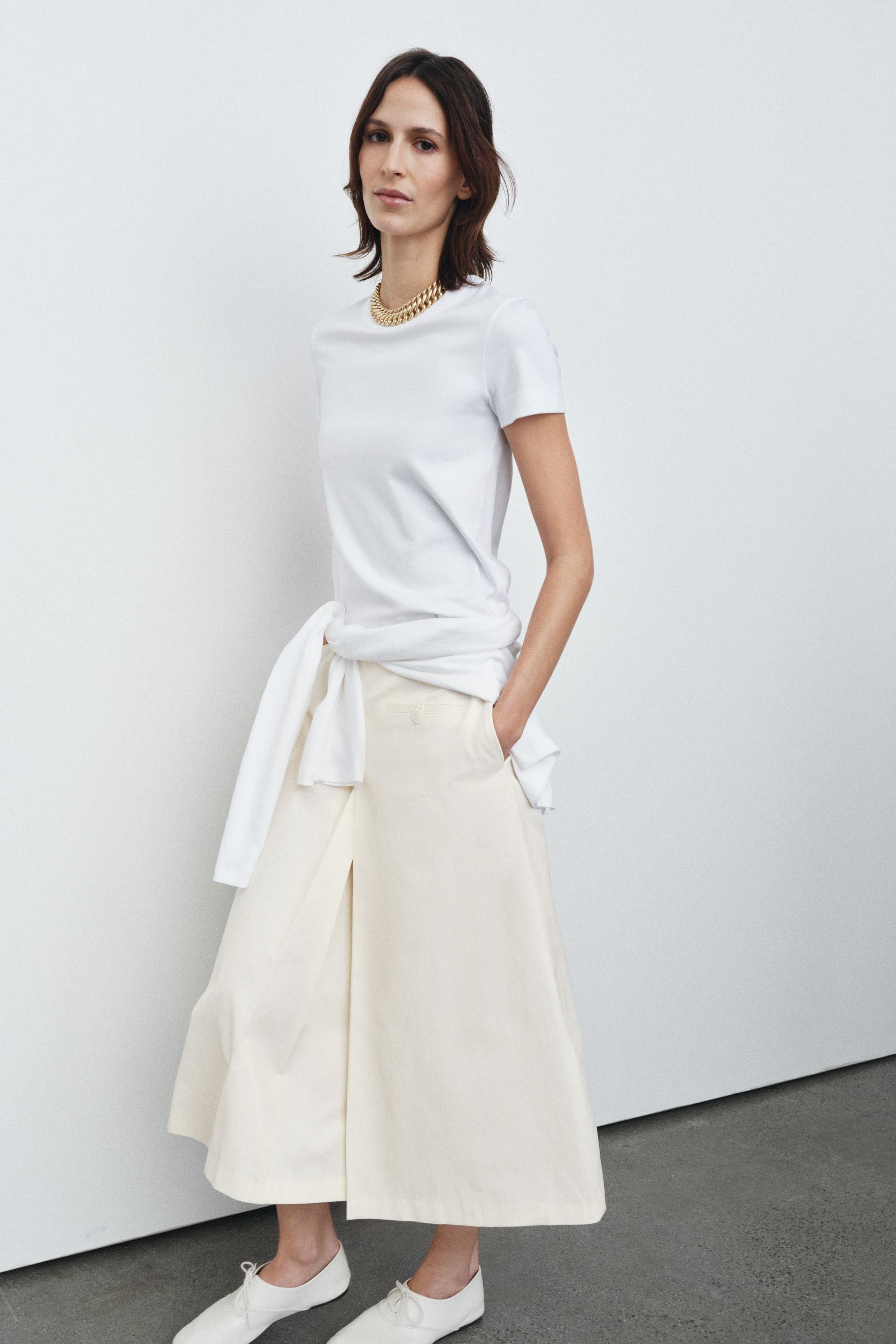 SHORT SLEEVE INTERLOCK T-SHIRT | Zara Canada