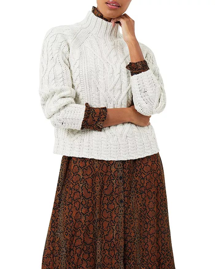 Cable Knit Turtleneck Sweater | Bloomingdale's (US)