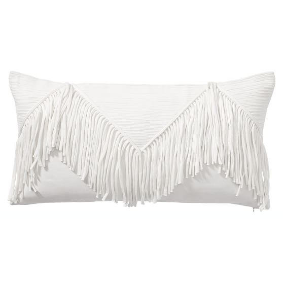 The Emily & Meritt Fringe Lumbar Pillow Covers | Pottery Barn Teen