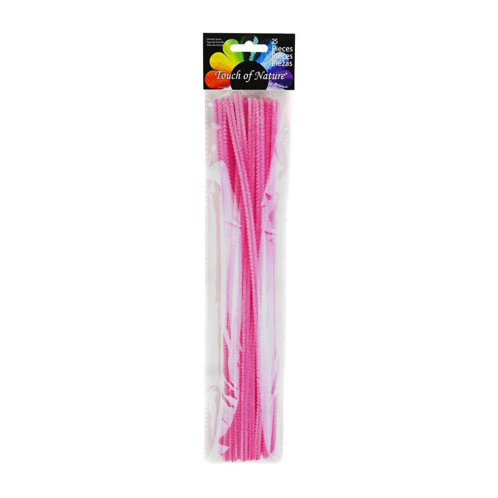Touch of Nature® Pink Chenille Stems - 25 Pc. | Oriental Trading Company