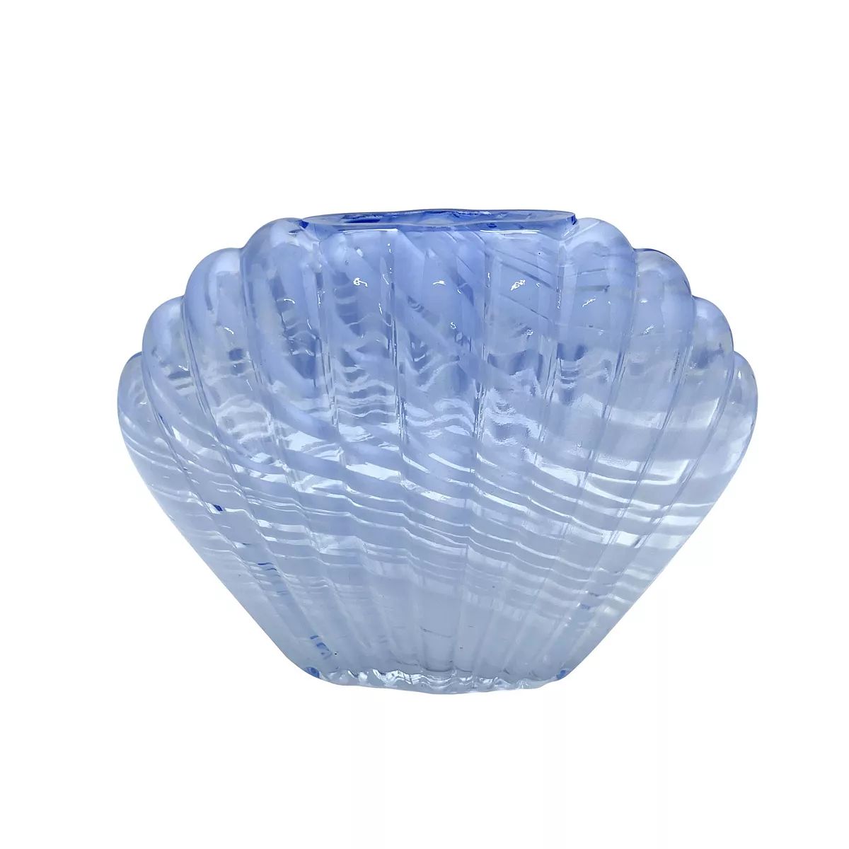 Sonoma Goods For Life® Blue Swirled Glass Seashell Vase Table Decor | Kohl's