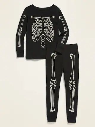 Glow-in-the-Dark Halloween Skeleton Pajama Set for Toddler & Baby | Old Navy (US)