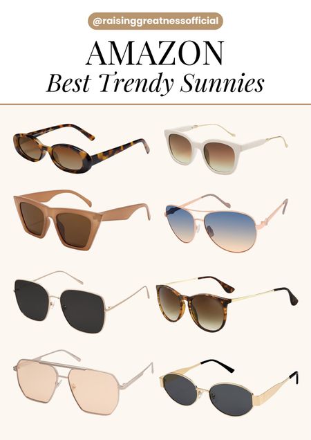 Elevate your style game with this curated collection of trendy sunnies from Amazon! From classic aviators to retro cat-eye frames, find the perfect pair to complete your look. Explore now and add some flair to your sunny days! 🕶️☀️ #TrendySunnies #AmazonFinds #SunglassesFashion

#LTKstyletip #LTKU