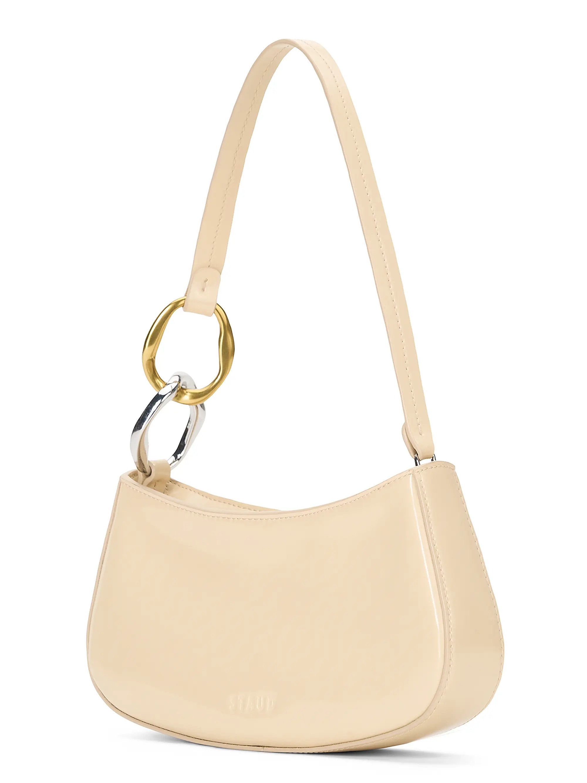 Ollie Chain-Link Leather Shoulder Bag | Saks Fifth Avenue