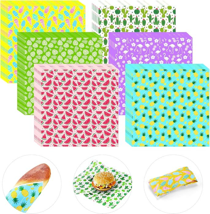 480Pcs Wax Paper Dry Waxed Deli Paper Sheets 12x12 inch Sandwich Wrap Parchment Papers Burger Wra... | Amazon (US)