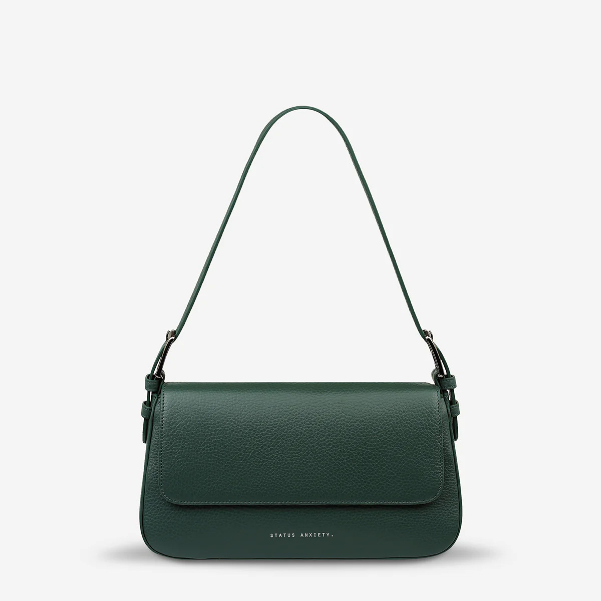 Figure You Out Women's Green Leather Bag | Status Anxiety® | Status Anxiety 