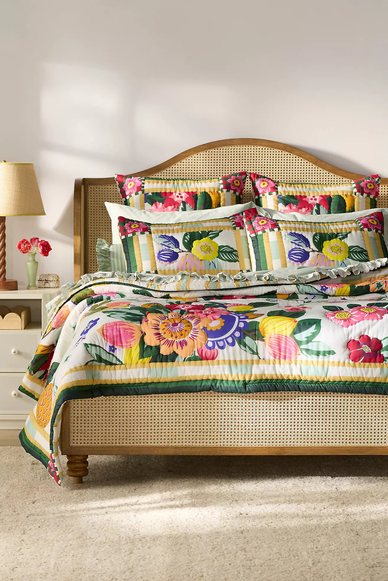 100% Cotton Voile Printed Quilt Collection | Anthropologie (US)