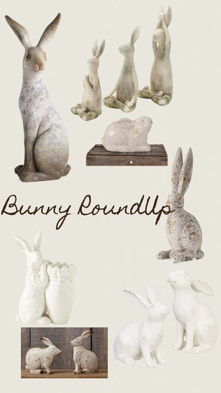 Bunny figurine, bunny statues, spring decor, bunny decor, Easter bunnies 

#LTKhome #LTKSeasonal #LTKunder50