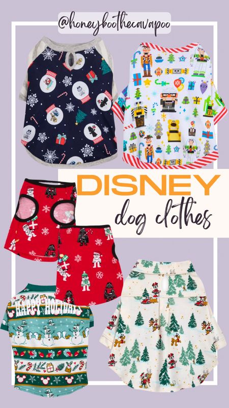Holiday-themed Disney dog shirts make the perfect gift for any dog lover 🐾 Grab matching sets for the whole family! 
dog clothes, dog pajamas, matching pajamas, nutcracker, Pixar, Star Wars, toy story

#ltkdog 

#LTKHoliday #LTKfamily #LTKSeasonal