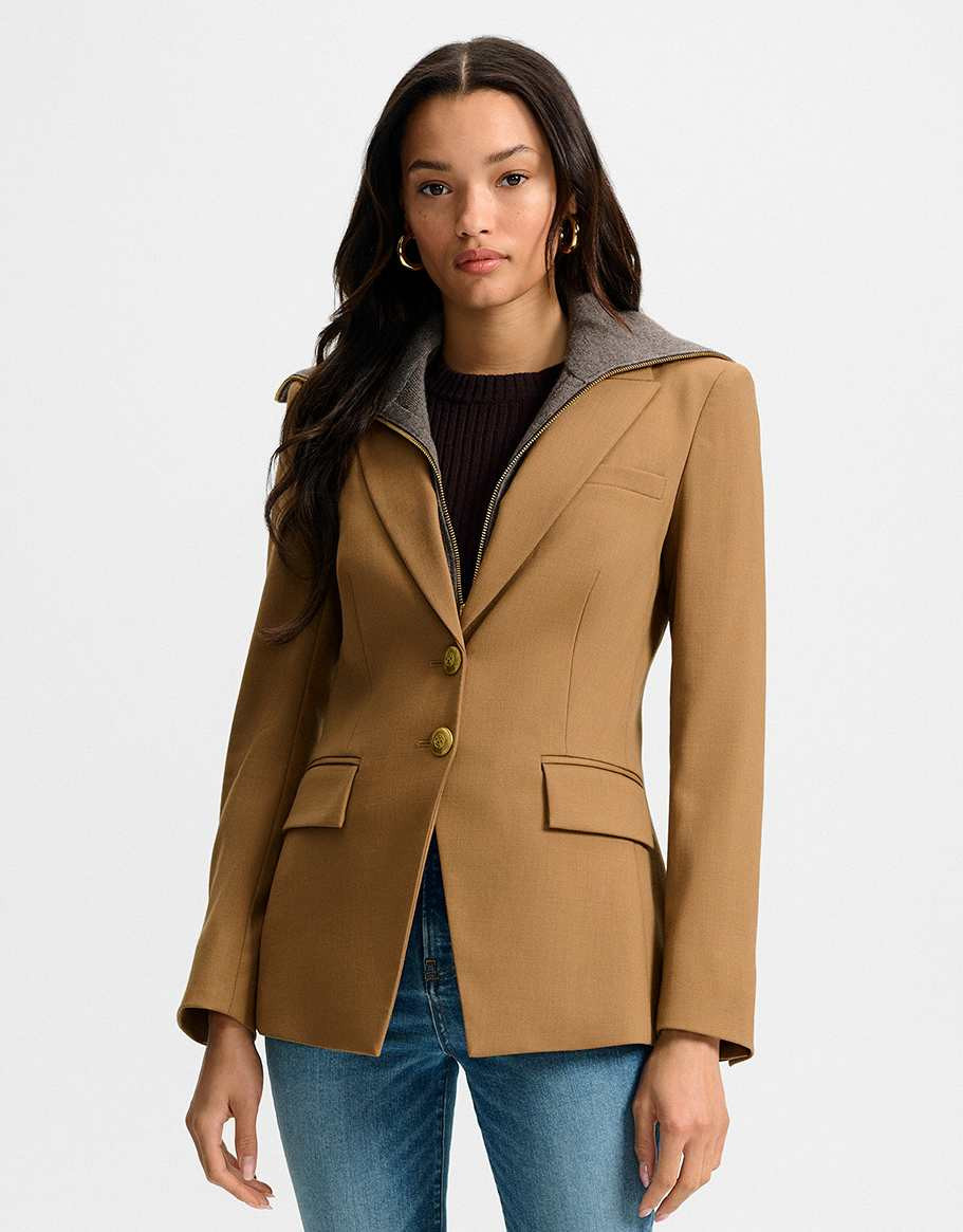 Izara Wool Dickey Jacket | Veronica Beard