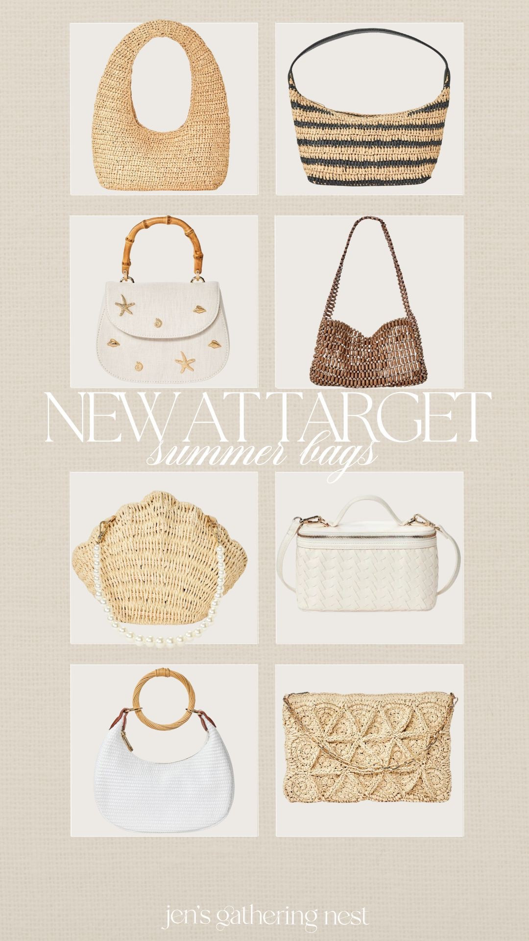 How GORG are these new summer bags at Target?! Obsessed! 😍

#target #targetstyle #targetfashion #handbags #strawbags #totebag #purse #accessories #resortwear #summerbags #tatgetfind #targethaul #shellbag

#LTKFindsUnder50 #LTKSeasonal #LTKStyleTip