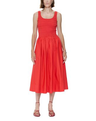 Alessia Smocked Drop Waist Midi Dress | Bloomingdale's (US)
