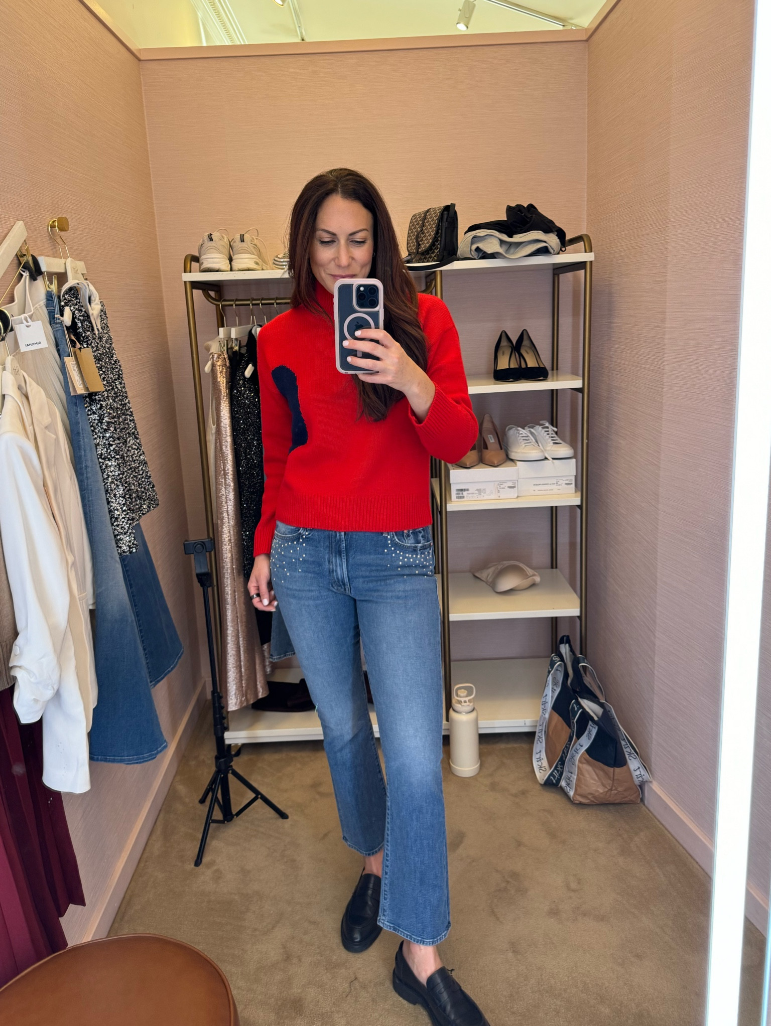 Get a pair of embellished denim this holiday season and pair them with a fun sweater … I LOVE the red

#LTKHoliday #LTKSeasonal #LTKParties