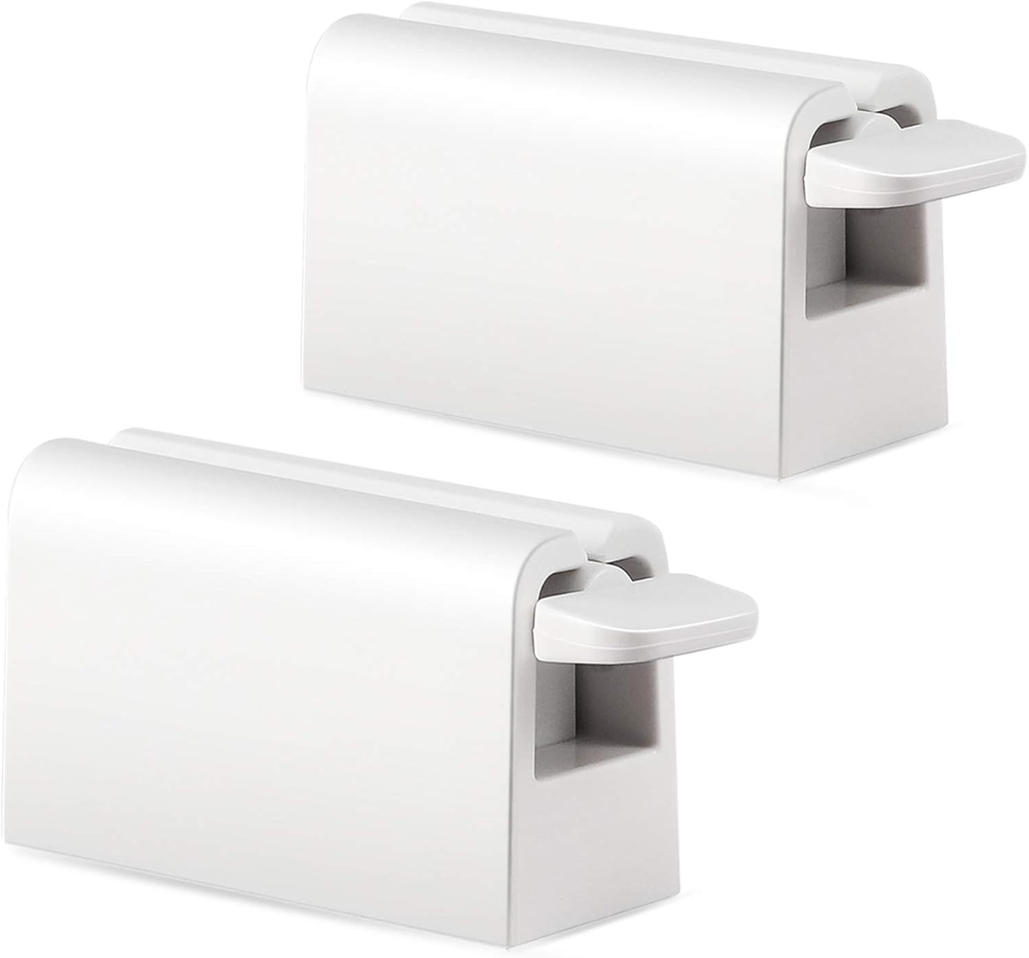 BEZOX Minimalist Toothpaste Tube Squeezers(Set of 2), Toothpaste Roller Squeeze Tool, Eco-Friendly Toothpaste Holder Dispenser - White | Amazon (US)