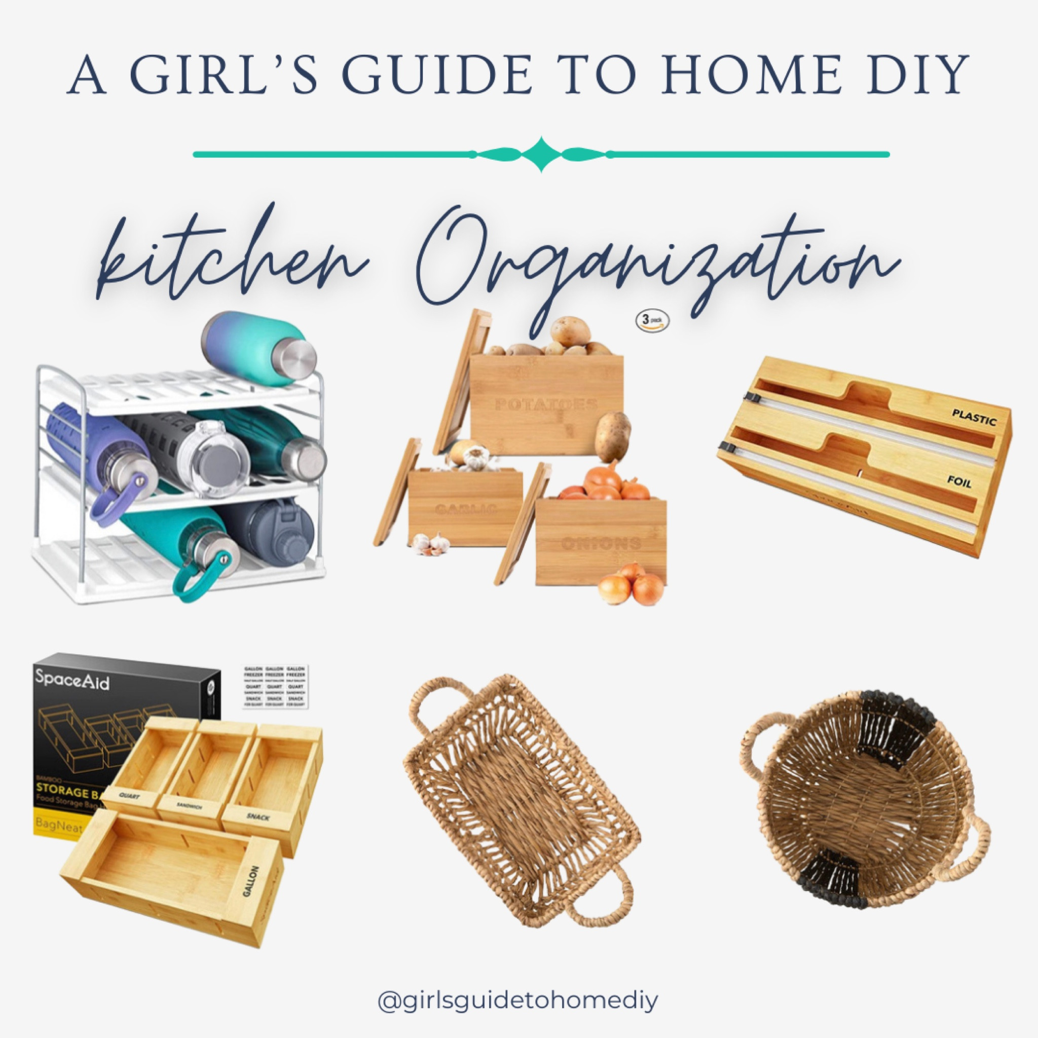 Get ready to organize your kitchen in the new year with my favorite kitchen organizers! Pantry storage, pantry organization, kitchen storage, kitchen organization, bamboo organizers, water bottle storage, drawer organizers 

#LTKhome #LTKunder50 #LTKSeasonal