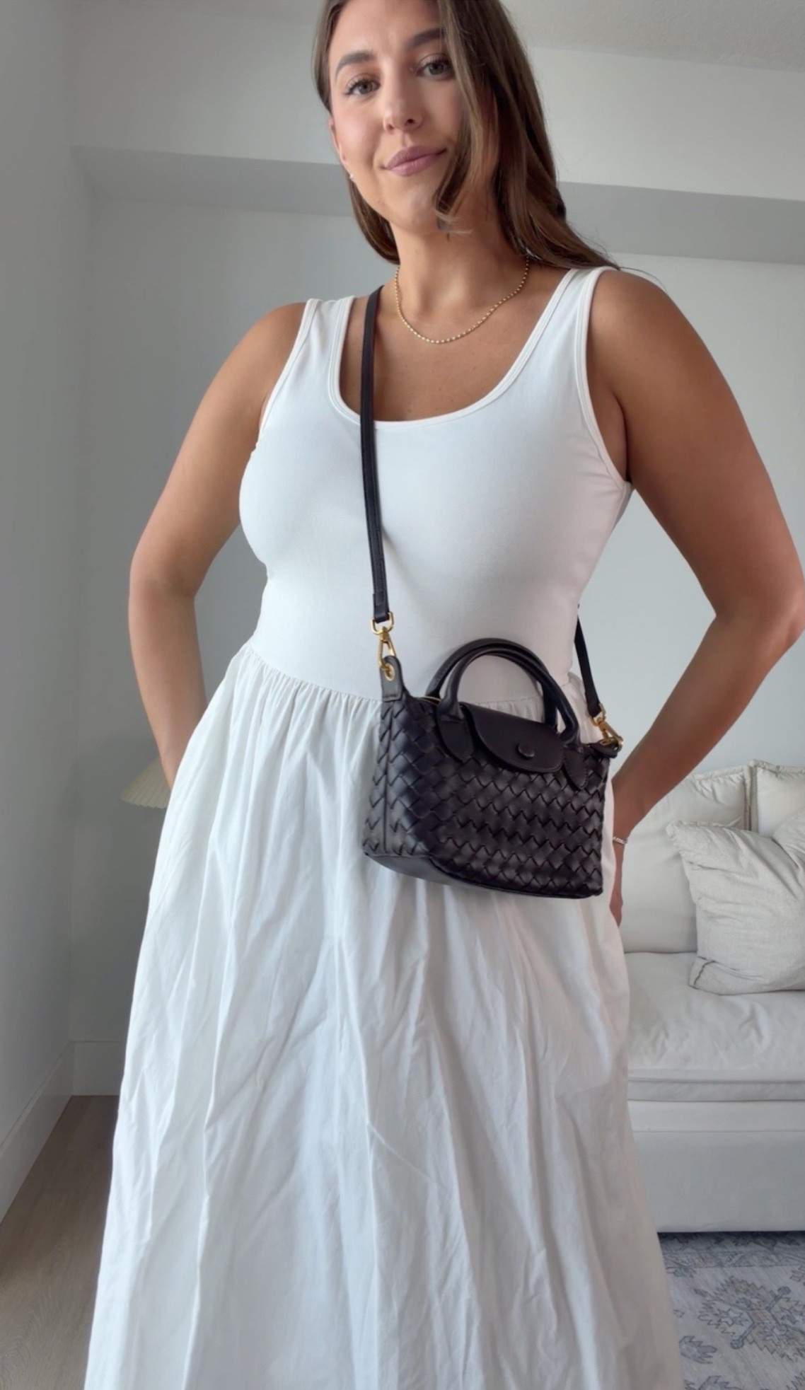 white dress + black accessories = always a yes 🖤🤍

white midi dress, white summer dress, black handbag styling, chic summer outfit, effortless feminine style, elevated casual fashion, vacation outfit idea, timeless wardrobe staple, monochrome outfit, classy everyday look, resort wear style, neutral fashion inspiration, summer capsule wardrobe, elegant casual outfit, luxury inspired style

#LTKWedding #LTKMidsize #LTKSeasonal