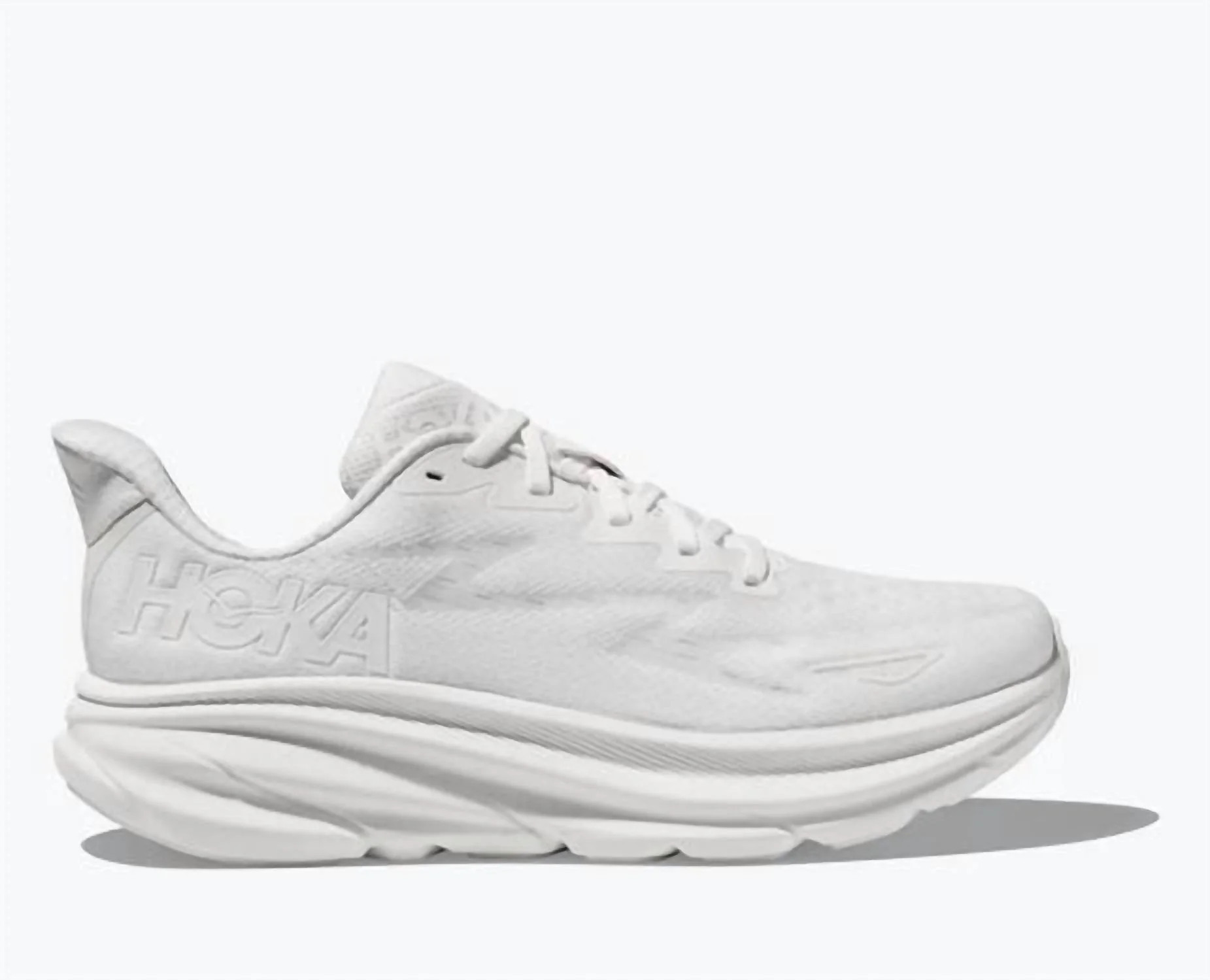 Women's Clifton 9 Running Shoe - Wide Width In White | Shop Simon