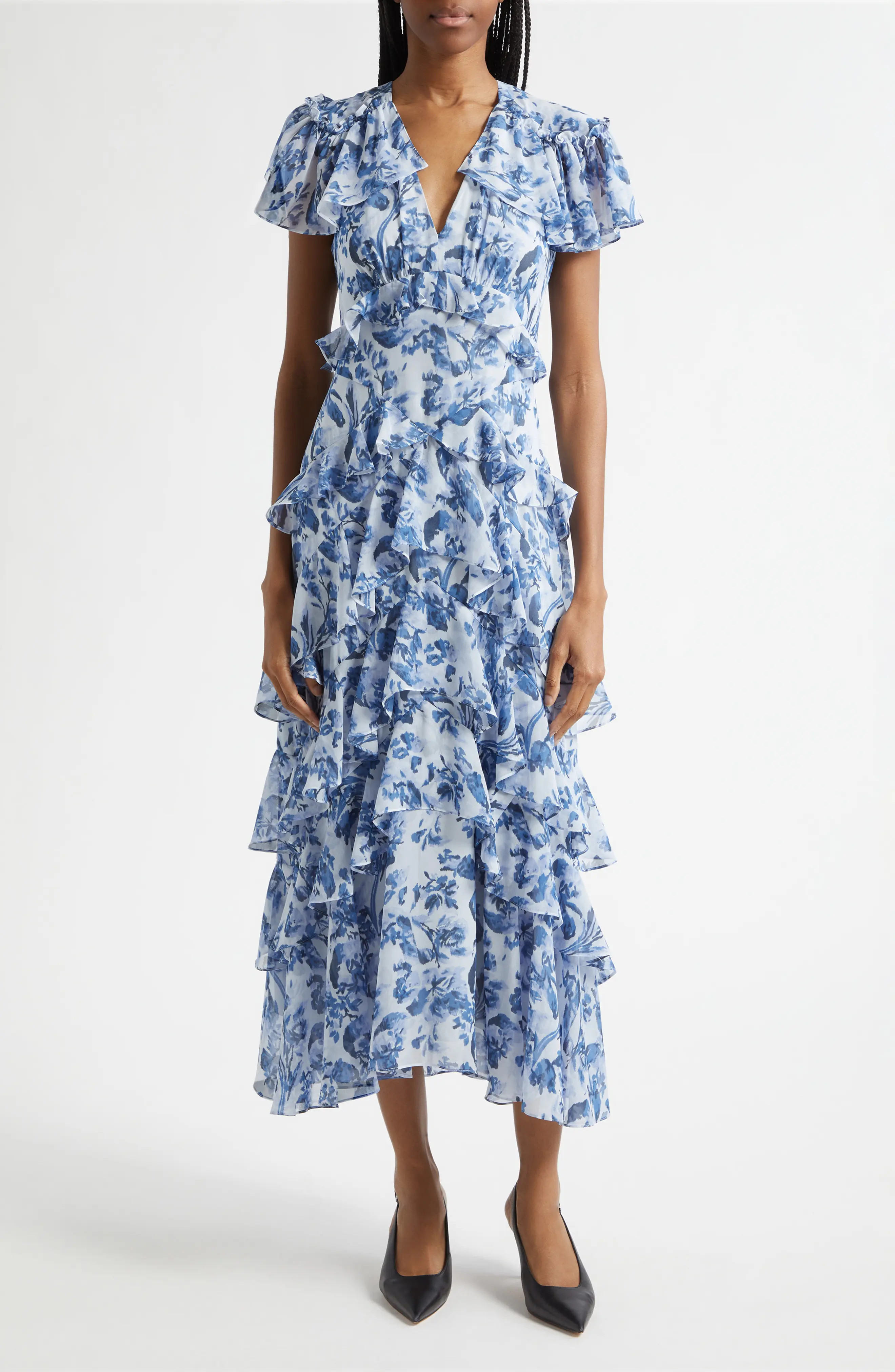 Floral Tiered Ruffle Dress | Nordstrom
