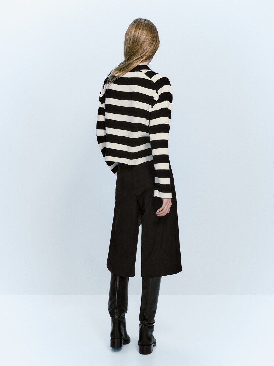100% cotton striped sweatshirt | Massimo Dutti (US)
